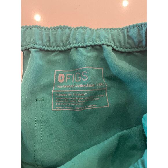 FIGS Cairo Cargo Scrub‎ Pants Green Size XXL Short Hemmed - Picture 3 of 5